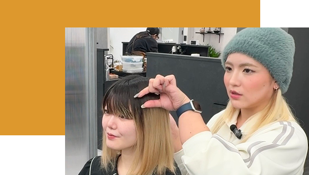 いろあそびの施術の様子